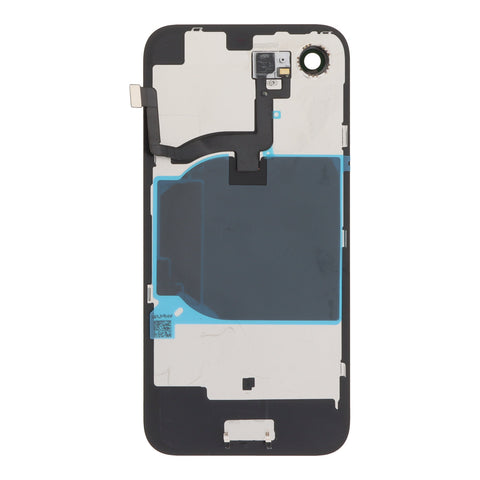 Apple iPhone 16e Backcover - With Camera Frame + Iron Plate + Wireless Charging Flex + Flash Light Flex - Black