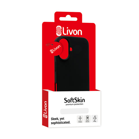 Livon iPhone 15 SoftSkin - Black Smoke