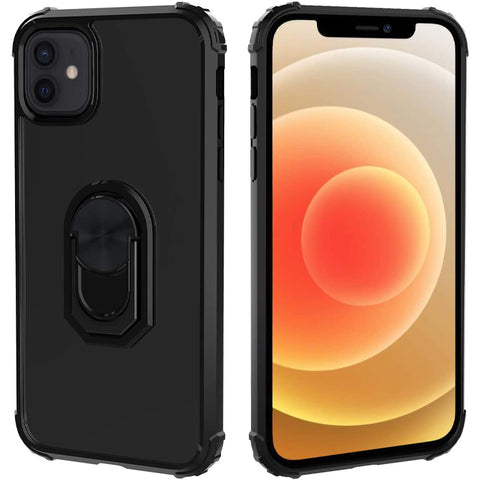 Livon RingShock Shield Case for iPhone 12/12 Pro  - Black