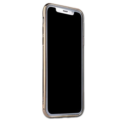 Apple iPhone X - Sulada Platered Svart - Case - Gold