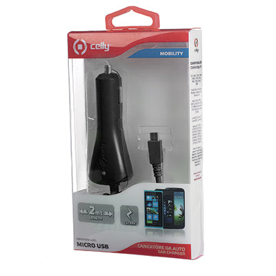 Celly Charger Car 1A Micro USB Black