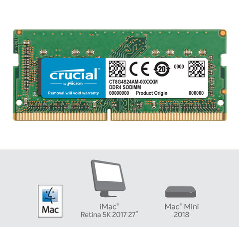 Crucial 8GB DDR4-2400 SODIMM for Mac