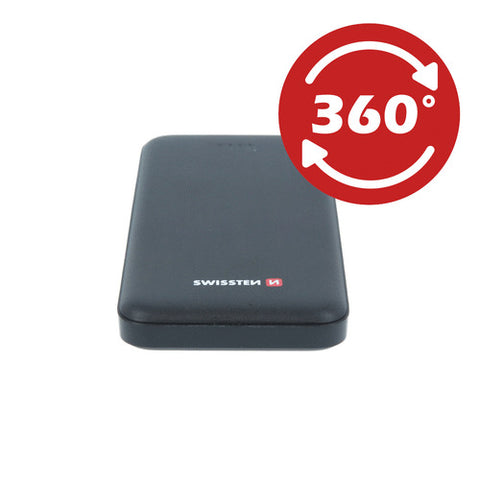 Swissten Worx II Powerbank - 22013960 - 10.000 mAh - Black