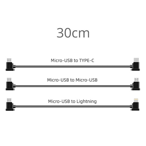 DJI 3pcs Data USB Cable 30CM for Mavic/Air/Spark/Pro series