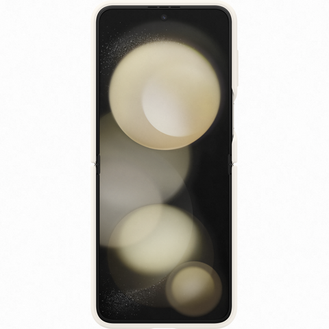 Samsung Galaxy Z Flip 5 Silicone Ring Case - EF-PF731TUEGWW - Cream