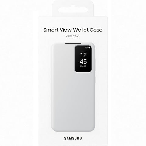 Samsung SM-S921B Galaxy S24 Smart View Wallet Case - EF-ZS921CWEGWW - White