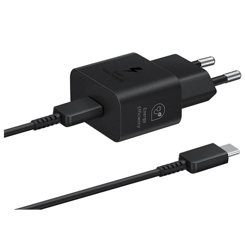 Samsung 25W USB-C Power Adapter With USB-C Cable - EP-T2510XBEGEU - Black
