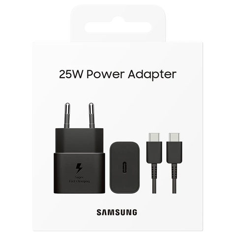 Samsung 25W USB-C Power Adapter With Type-C USB Cable  - EP-T2510XBEGEU - Black