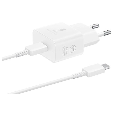 Samsung 25W USB-C Power Adapter With USB-C Cable - EP-T2510XWEGEU - White