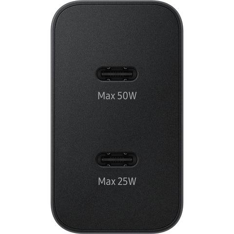 Samsung 50W Duo USB-C Power Adapter With USB-C Cable - EP-T5020XBEGEU - Black