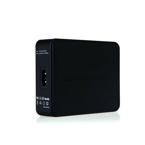 Smart Identification - ICH-S03 - 6 Port Desktop USB Charger - Black