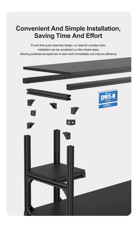 SPACE-M Aluminum Alloy Repair Table - Black