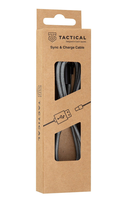 Tactical Fast Rope Kevlar Cable USB-C/Lightning MFi - 8596311153198 - 0.3m - Grey