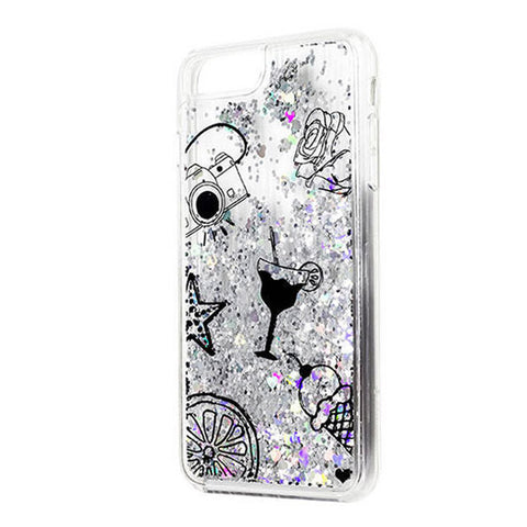 Fshang - Time Aqua Case - iPhone 7/8  - Silver