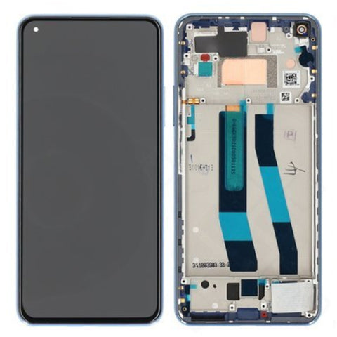 Xiaomi Mi 11 Lite 5G NE (2109119DG) LCD Display + Touchscreen + Frame - 5600050K9D00 - Blue