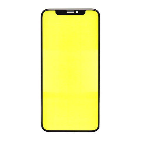 Apple iPhone XS Glass with Front Frame Bezel + Adhesive tape + OCA - OEM Black