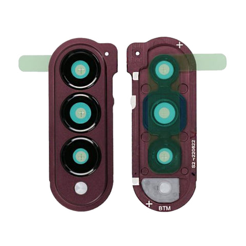 Samsung SM-F936B Galaxy Z Fold 4 Camera Lens Frame - GH82-29698D - Burgundy Red