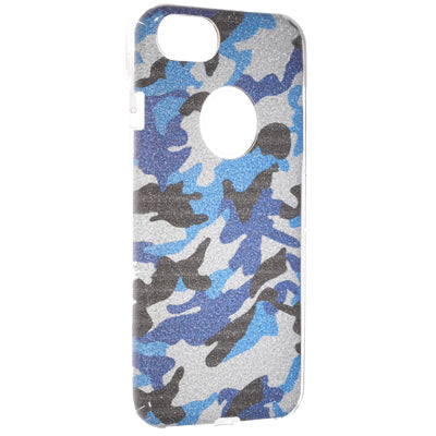 Fshang iPhone 7/iPhone 8/iPhone SE (2020) TPU Case - Camouflage - Navy