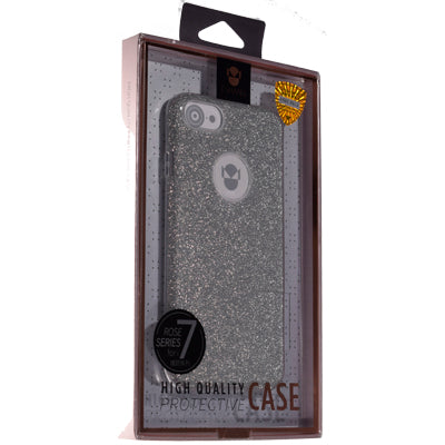 Fshang iPhone 7/iPhone 8/iPhone SE (2020) TPU Case - Rose Series - Silver