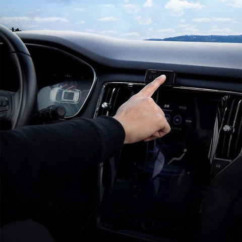 Baseus Car Charger Bluetooth Fm Transmitter T-typed S-16 with display 2xUSB MicroSD Black (CCTM-F01)