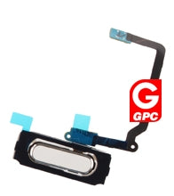 Samsung G900F Galaxy S5/G800F Galaxy S5 Mini/G901F Galaxy S5 Plus Home button Flex Cable + Button GH96-07065A White