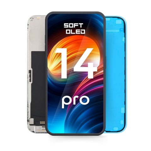 Apple iPhone 14 Pro LCD Display + Touchscreen - Repart - Soft OLED - 120Hz - Black