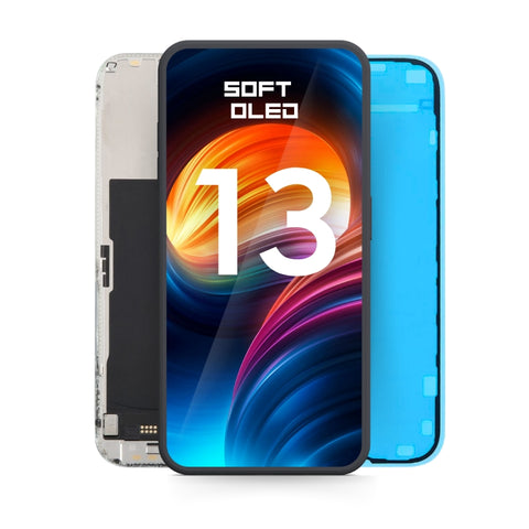 Apple iPhone 13 LCD Display + Touchscreen - Soft OLED - Black