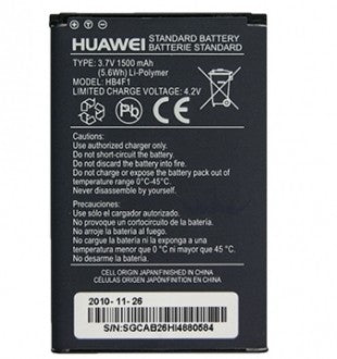 Huawei All models/U8220/Ascend M860/E5/E5830/E5832/E5836/E5838/Ideos X5 (U8800)/U8230/U9120 Battery HB4F1 - 1500 mAh