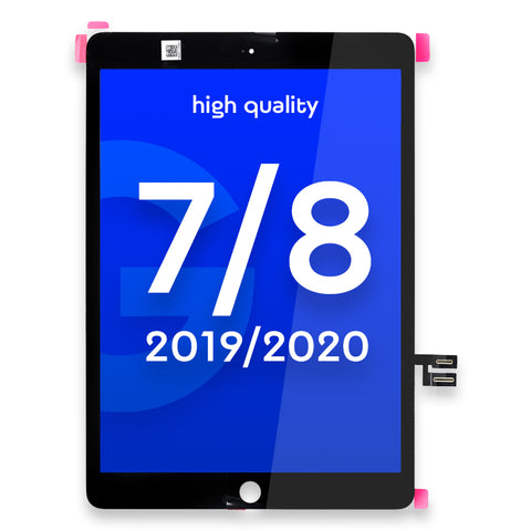 Apple iPad 7 (10.2) - (2019)/iPad 8 (10.2) - 2020 Touchscreen/Digitizer - High Quality - Black