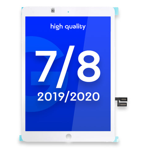Apple iPad 7 (10.2) - (2019)/iPad 8 (10.2) - 2020 Touchscreen/Digitizer - High Quality - White