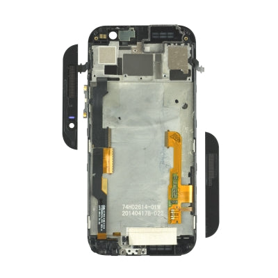 HTC One M8 LCD Display + Touchscreen + Frame with Sim, SD and Volume Flex  White