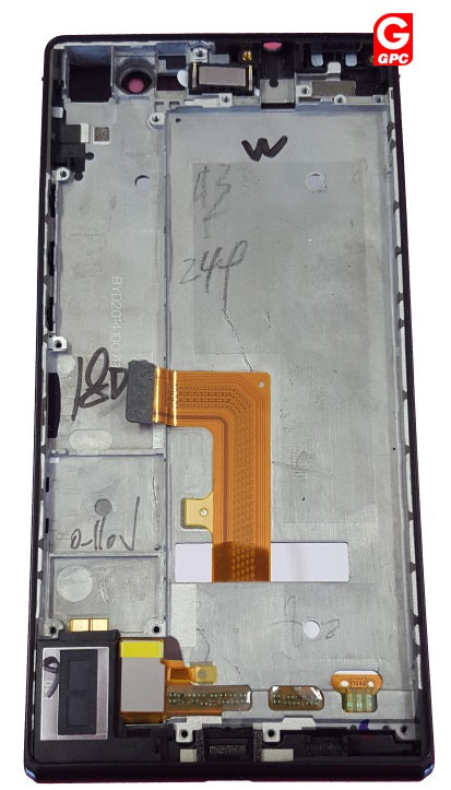 Huawei Ascend P7 LCD Display + Touchscreen + Frame  Black