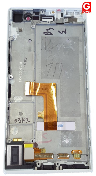 Huawei Ascend P7 LCD Display + Touchscreen + Frame 02359389 White