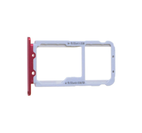 Huawei Honor View 10 (BKL-L09) Simcard holder + Memorycard Holder 51661HGA Red