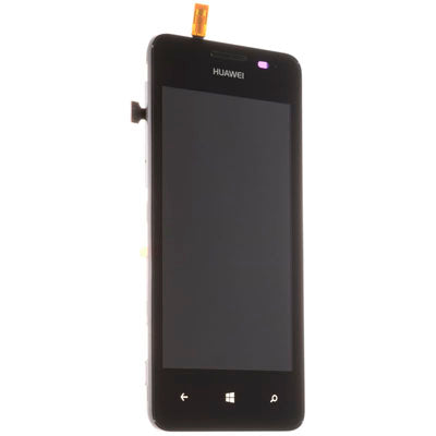Huawei Ascend W2 LCD Display + Touchscreen + Frame  Black
