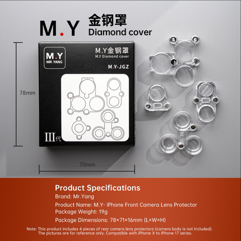 Repair Tools  Cover - Diamond cover, camera lens protector