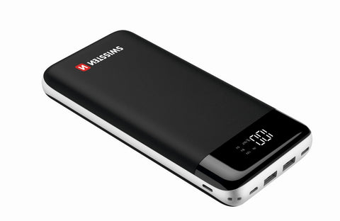 Swissten Black Core Powerbank - 22013929 - 30.000 mAh - Qualcomm 3.0
