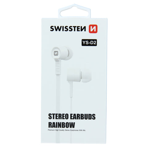 Swissten YS-D2 Earphones - 51106001 - 3.5mm Jack - White