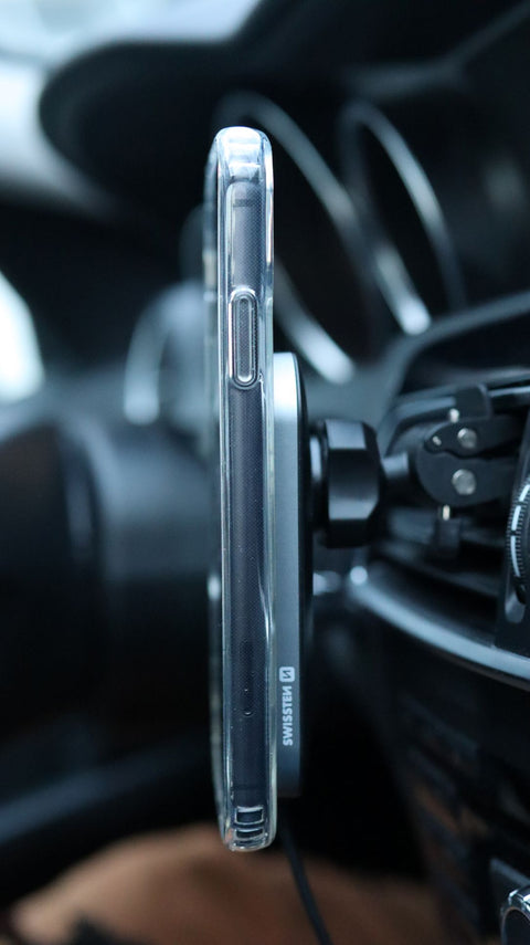 Swissten iPhone 12/iPhone 12 Pro Magstick Case - 33001704 - For Magsafe Charging - Transparant