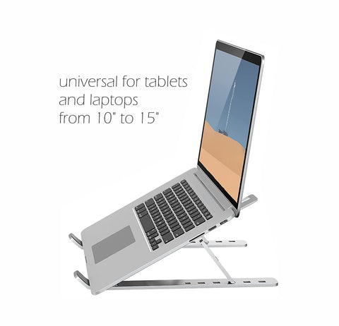 Swissten Foldable Aluminium Stand For Laptop / Notebook / Tablet - 25007100