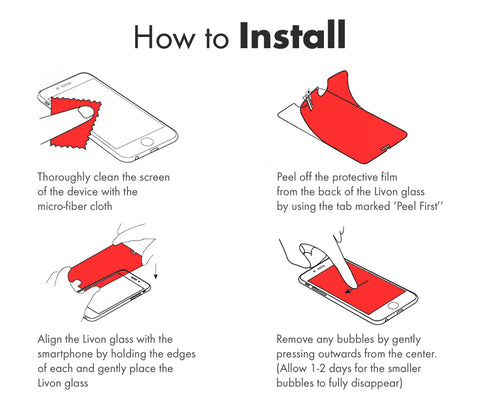 Livon Apple iPhone 7/iPhone 6G/iPhone 6S/iPhone 8/iPhone SE (2020) Tempered Glass Bundle Pack 10 pcs