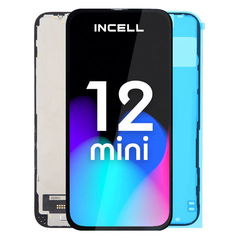 Apple iPhone 12 Mini LCD Display + Touchscreen - Repart - IC removable - Black