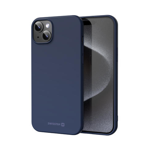 Swissten iPhone 15 Plus Soft Joy Case - 34500325 - Blue