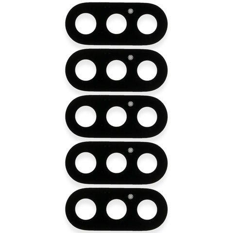 Apple iPhone X Camera Lens - 5 Pcs Set - Black