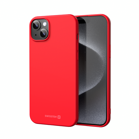 Swissten iPhone 15 Plus Soft Joy Case - 34500323 - Red