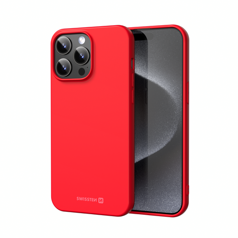 Swissten iPhone 16 Pro Max Soft Joy Case - 34500388 - Red