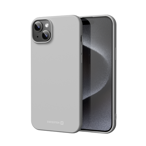 Swissten iPhone 15 Plus Soft Joy Case - 34500324 - Grey