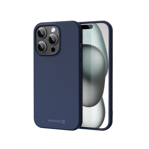 Swissten iPhone 15 Pro Soft Joy Case - 34500317 - Blue