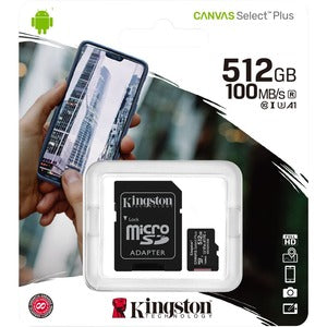 Kingston Canvas Select Plus MicroSD Card - 512GB