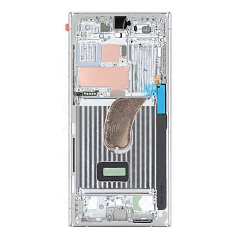 Samsung SM-S918B Galaxy S23 Ultra LCD Frame - GH96-15833G - Sky Blue/Lime